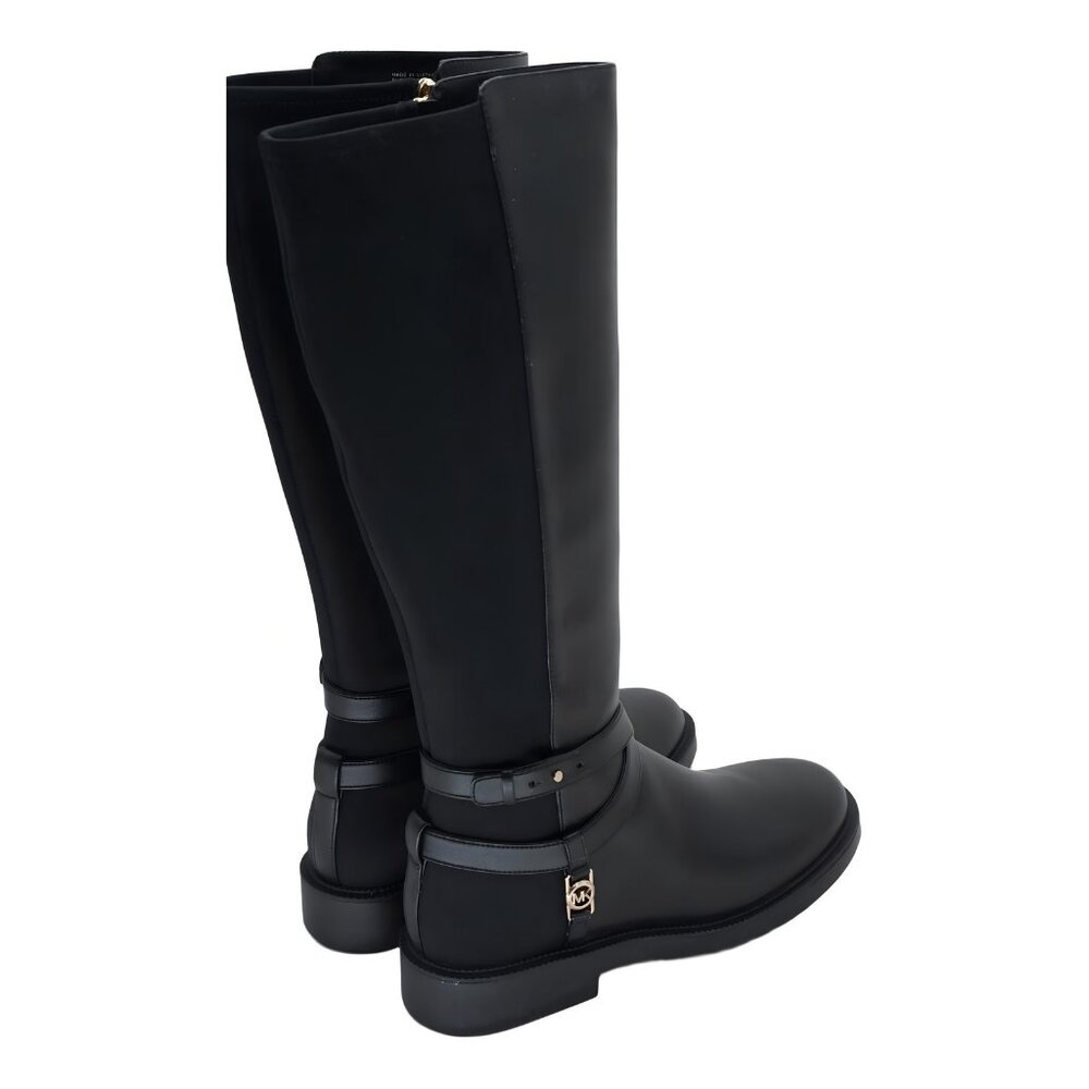 Michael Kors Mandy Knee High Riding Boots Black 7.5M - Picture 3 of 6